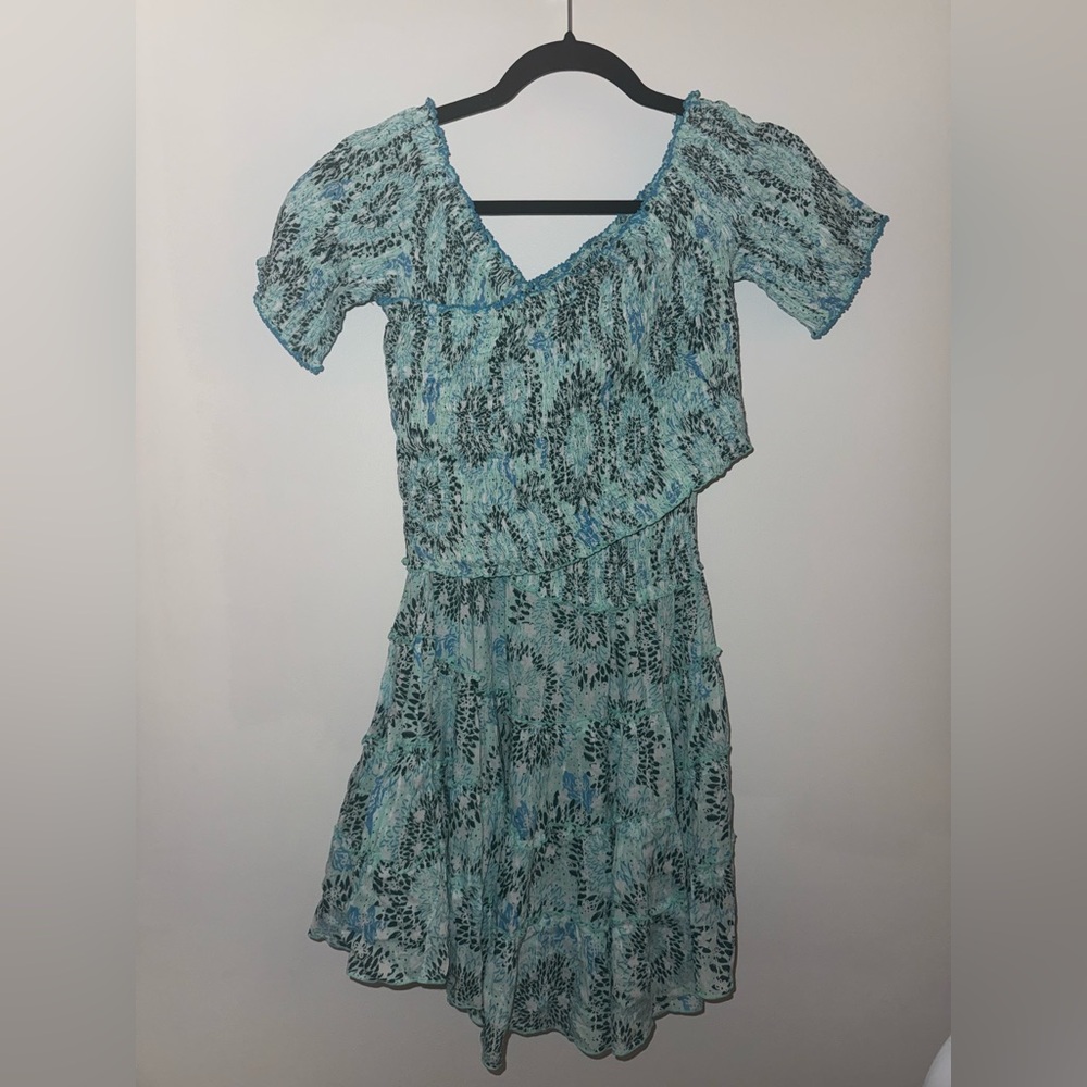 Poupette St. Barth off the shoulder smock dress NWT